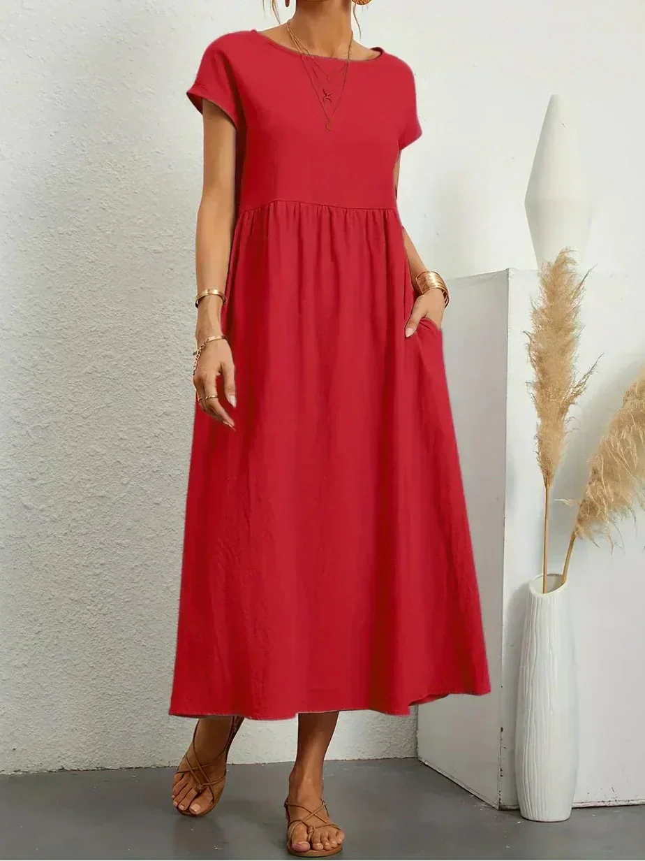 Anna | Elegant Comfort Midi Dress
