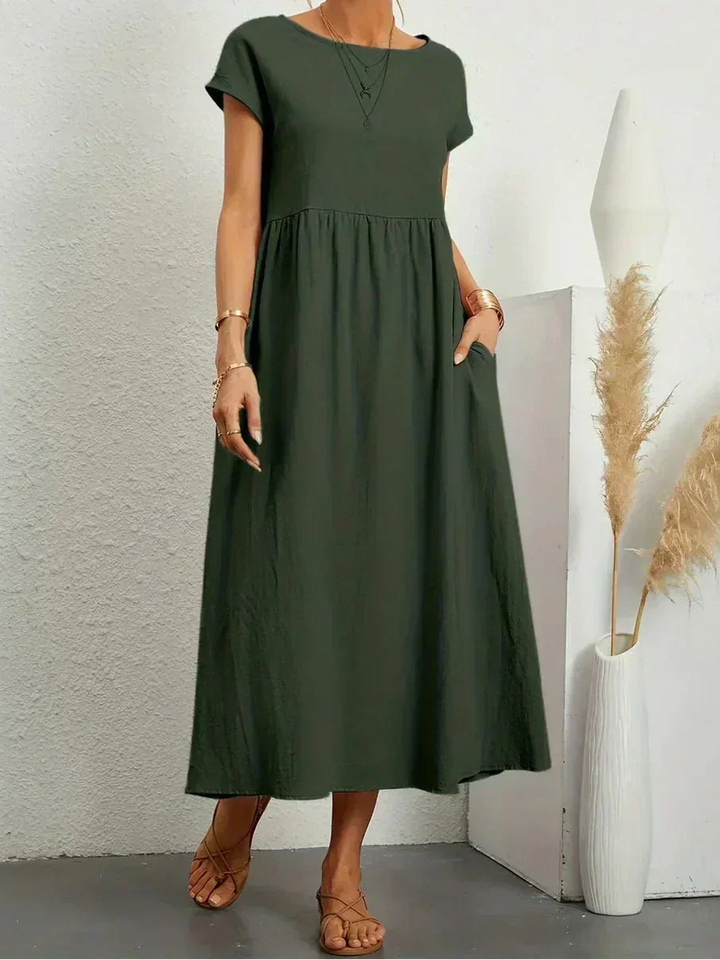 Anna | Elegant Comfort Midi Dress