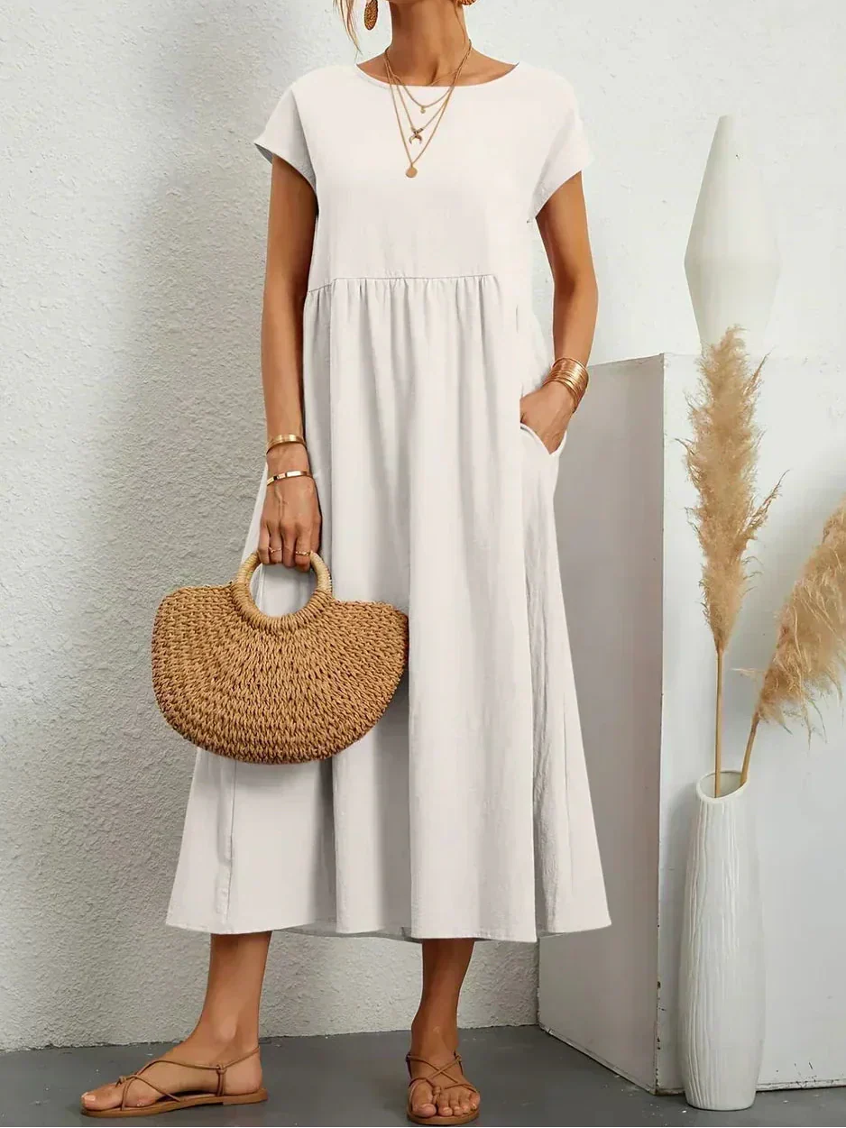Anna | Elegant Comfort Midi Dress