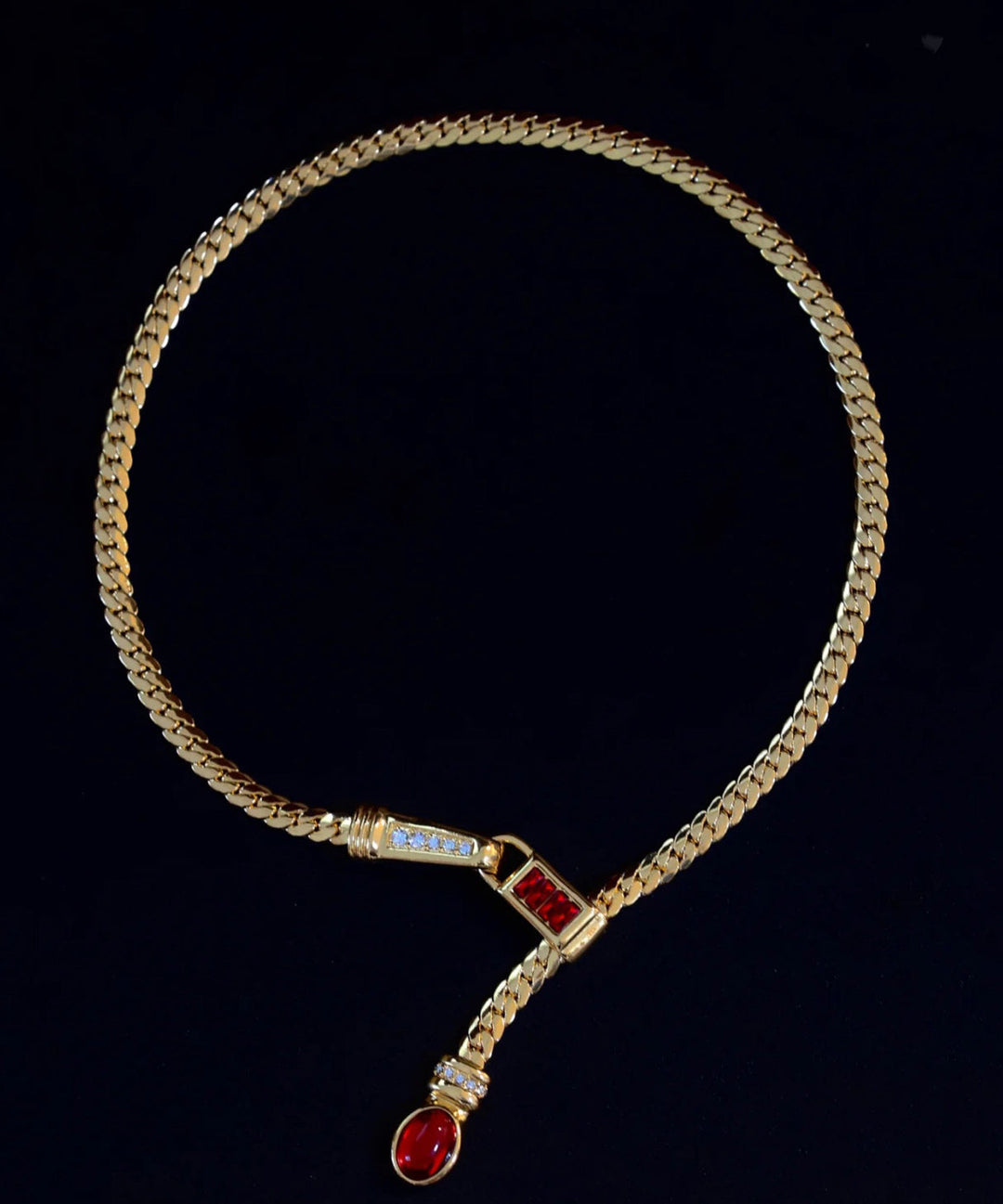 Red Copper Zircon Water Drop Bracelet