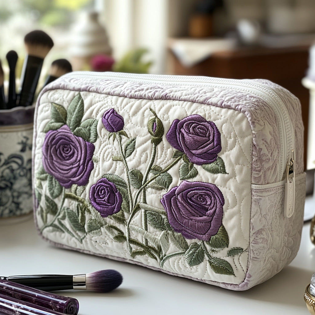 Moonlight Flower | Quilted Makeup Bag