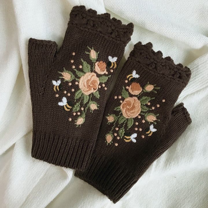 Flora warm winter gloves — Jarah Melbourne