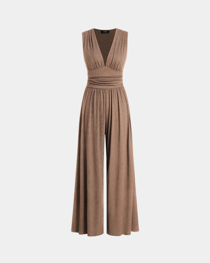 Sienna | Sleeveless Wide-Leg Jumpsuit — Jarah Melbourne