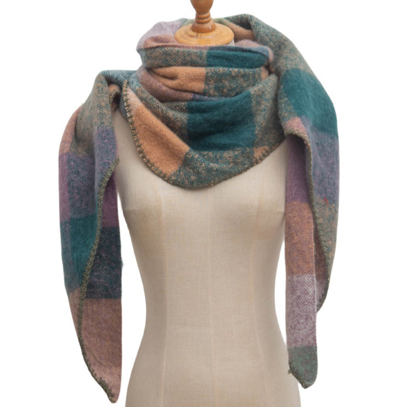 Freya | Warm Plaid Scarf