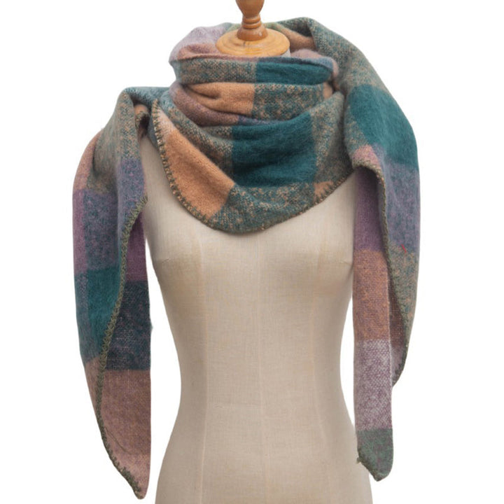 Freya | Warm Plaid Scarf