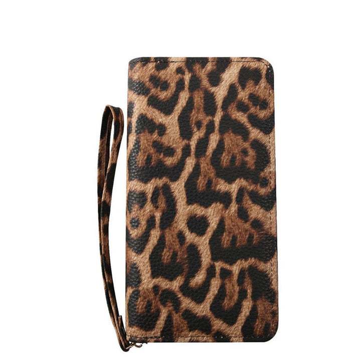 Sadie | Long Leopard Zip Purse — Jarah Melbourne