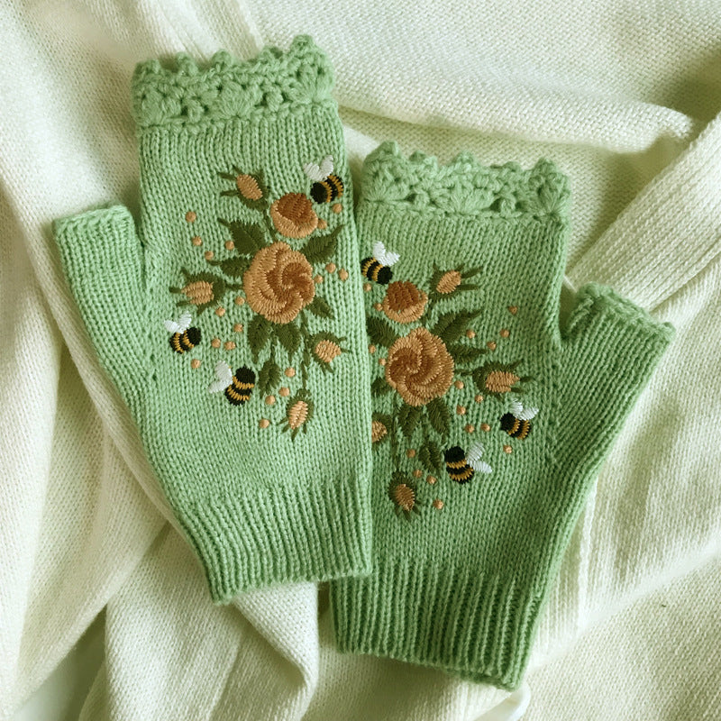 Flora warm winter gloves — Jarah Melbourne