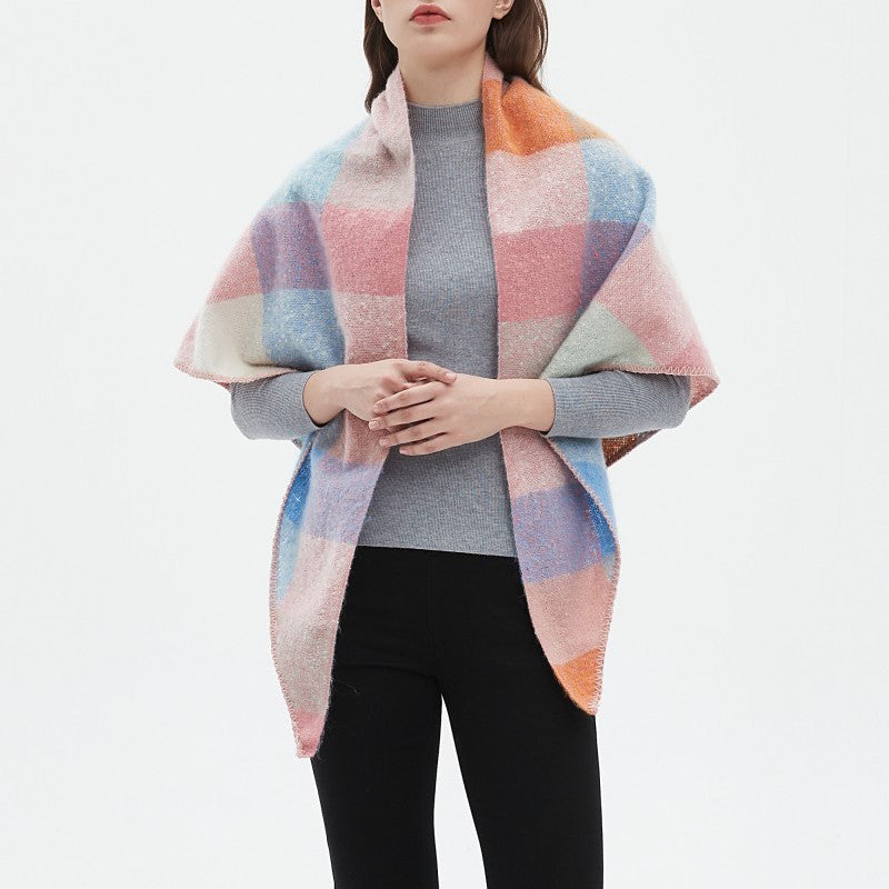 Freya | Warm Plaid Scarf