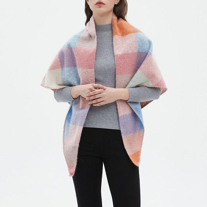 Freya | Warm Plaid Scarf