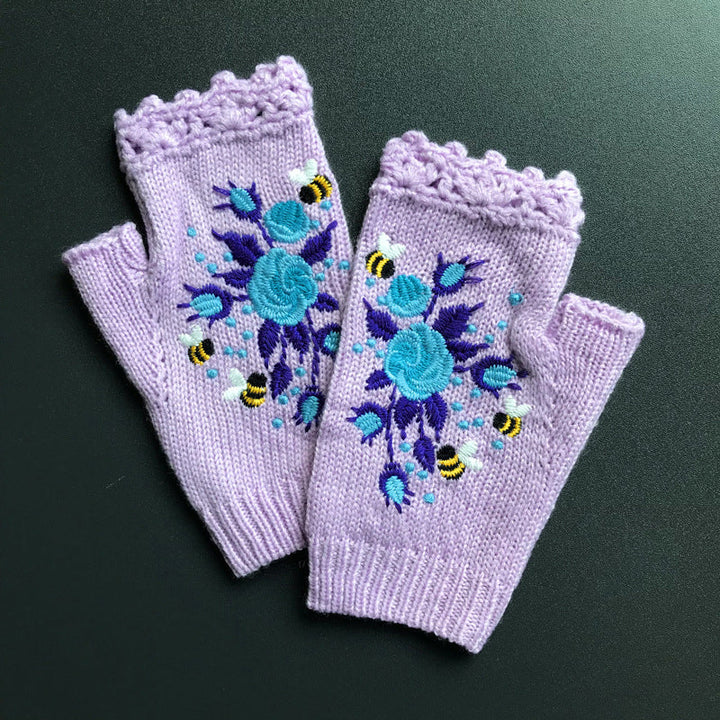 Flora warm winter gloves — Jarah Melbourne