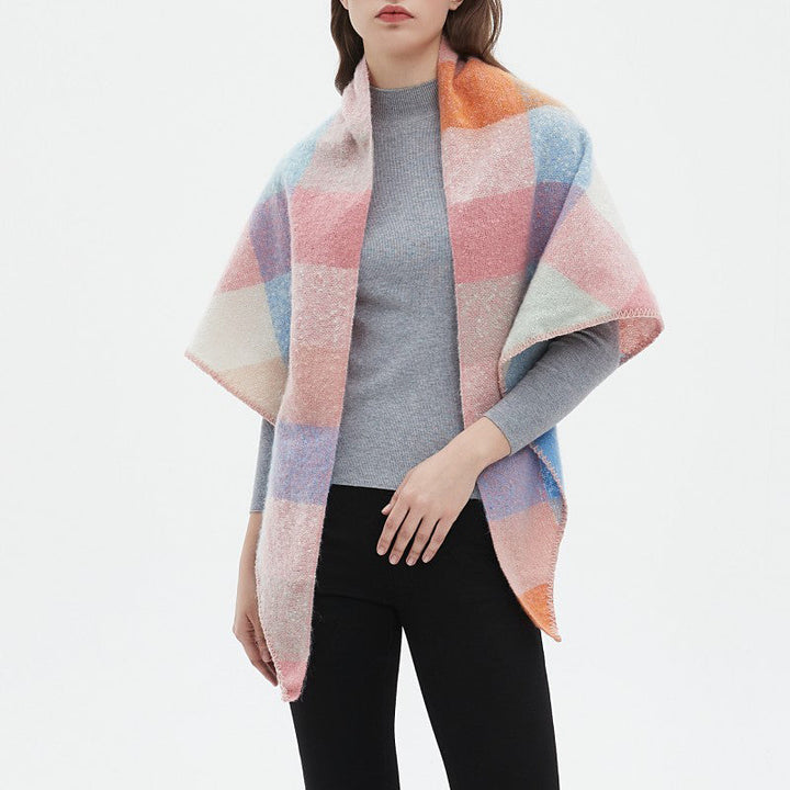Freya | Warm Plaid Scarf
