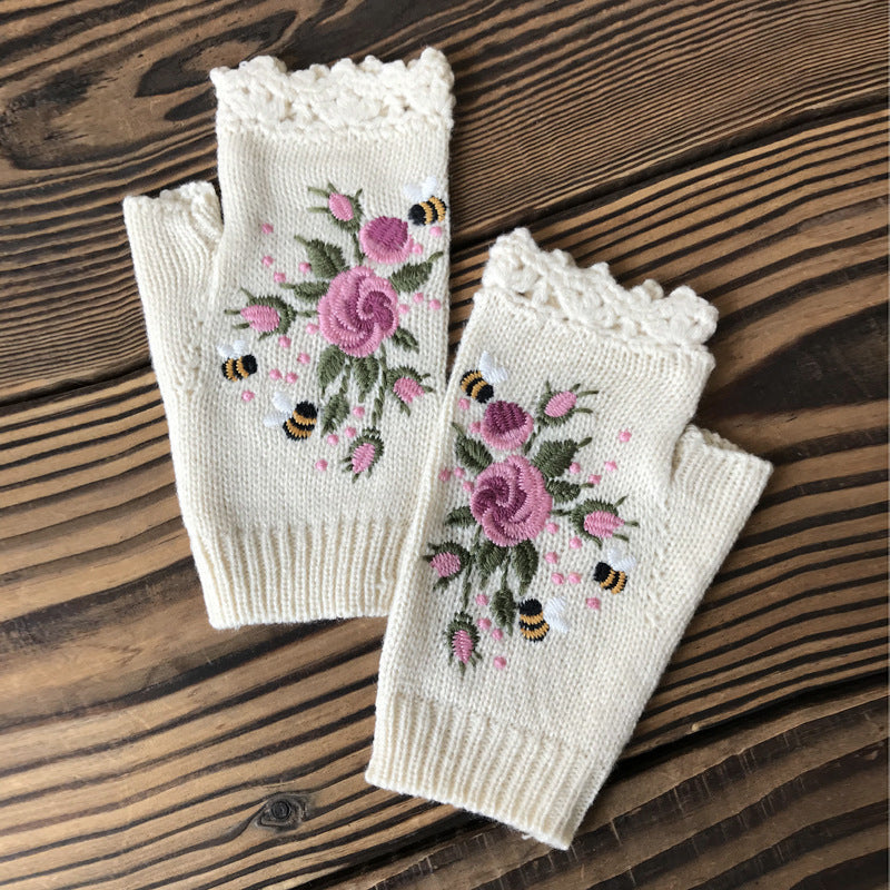 Flora warm winter gloves — Jarah Melbourne