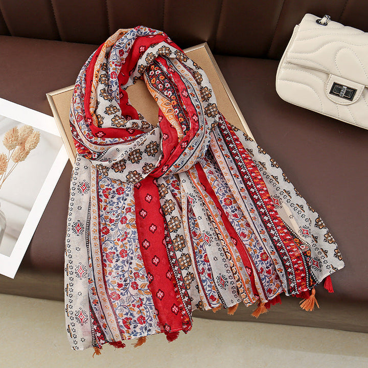 Autumn | Vintage Bohemian Floral Scarf