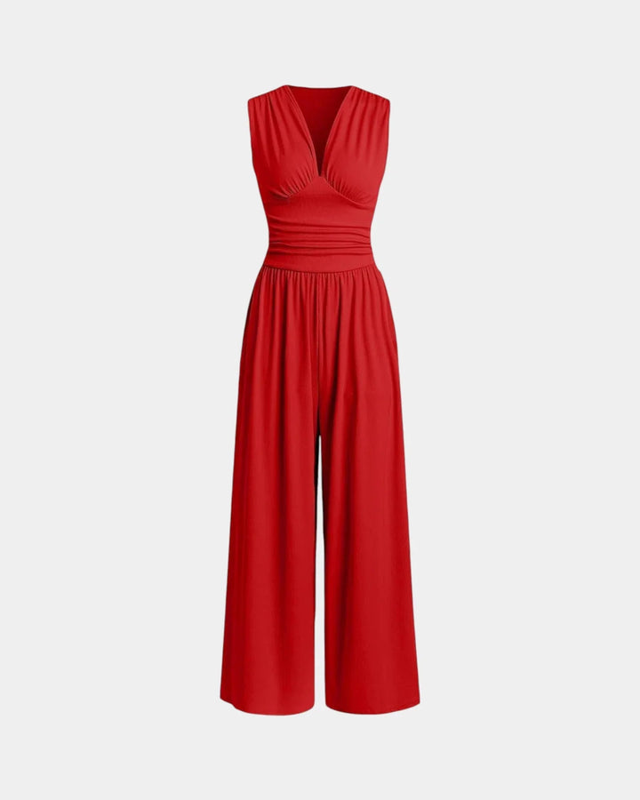 Sienna | Sleeveless Wide-Leg Jumpsuit — Jarah Melbourne
