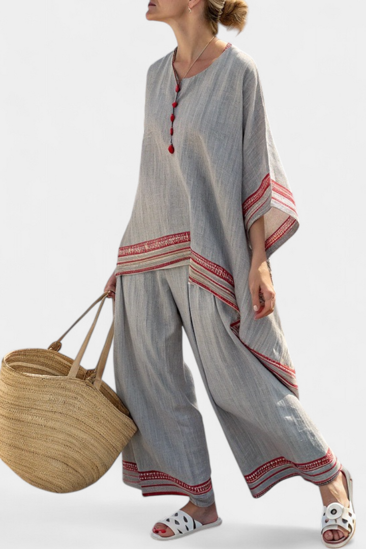 Meadow | Red Stripes Two-Piece Set