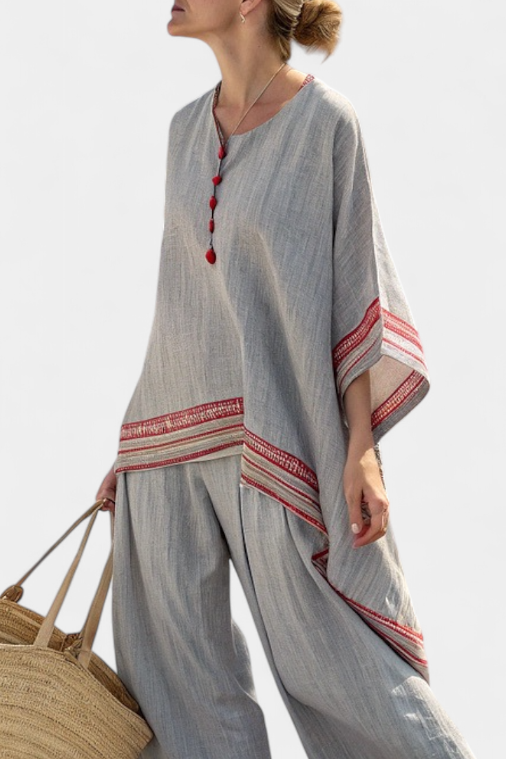 Meadow | Red Stripes Two-Piece Set