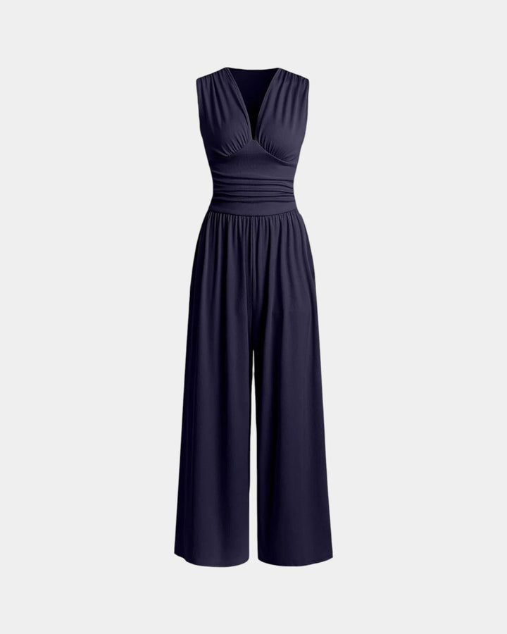 Sienna | Sleeveless Wide-Leg Jumpsuit — Jarah Melbourne