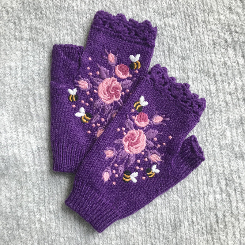 Flora warm winter gloves — Jarah Melbourne