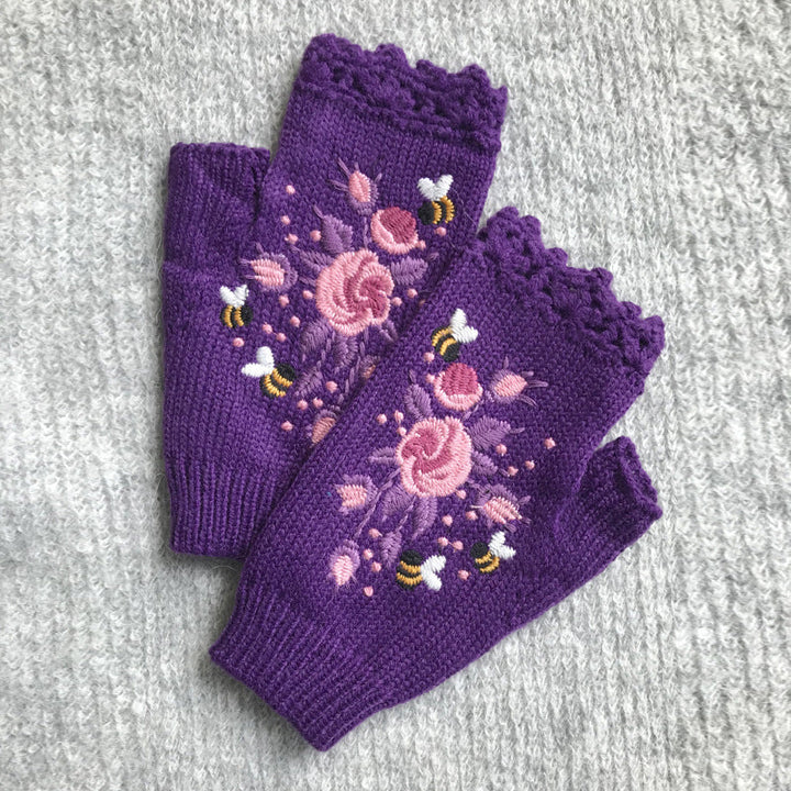 Flora warm winter gloves — Jarah Melbourne