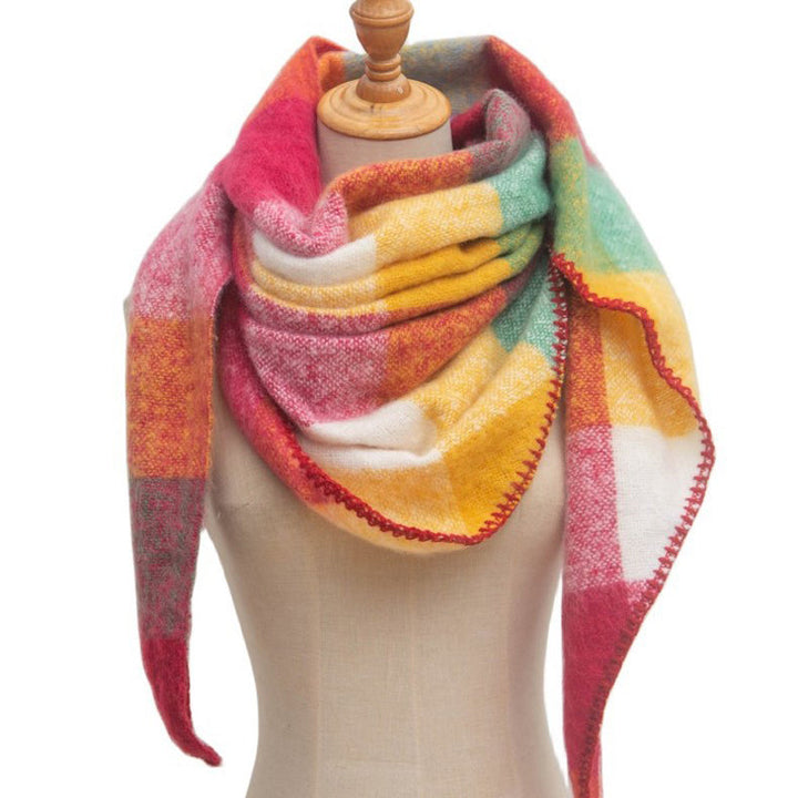 Freya | Warm Plaid Scarf