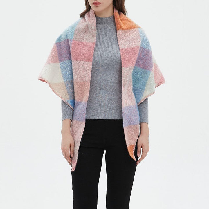 Freya | Warm Plaid Scarf