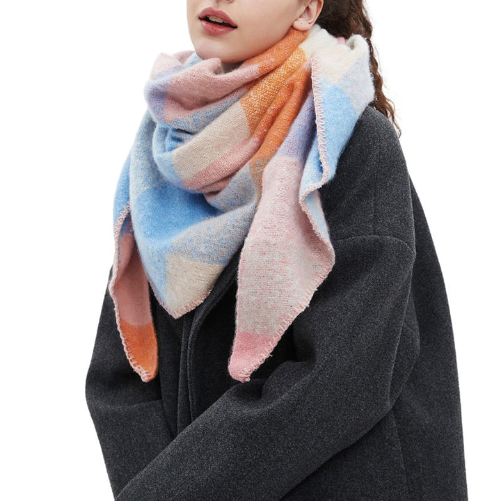 Freya | Warm Plaid Scarf