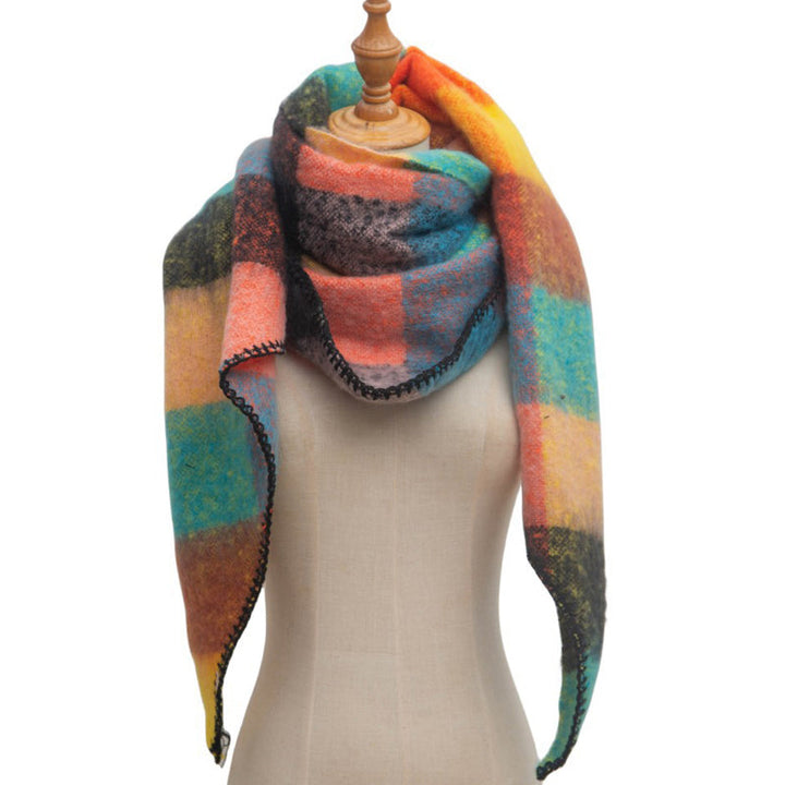 Freya | Warm Plaid Scarf