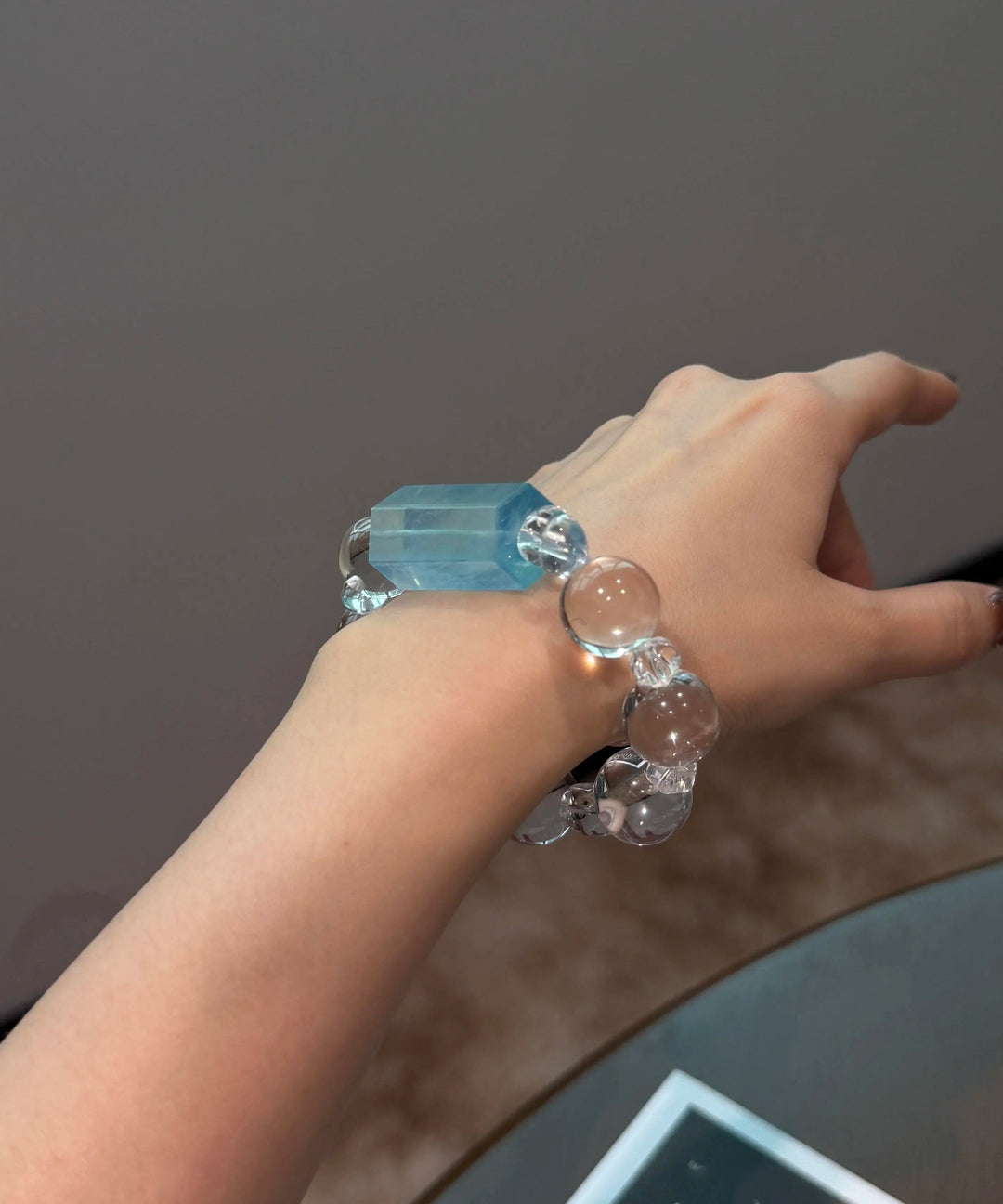 Transparent Crystal Chain Bracelet