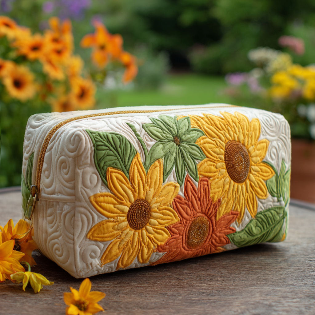 Dreamy Petals | Quilted Makeup Bag