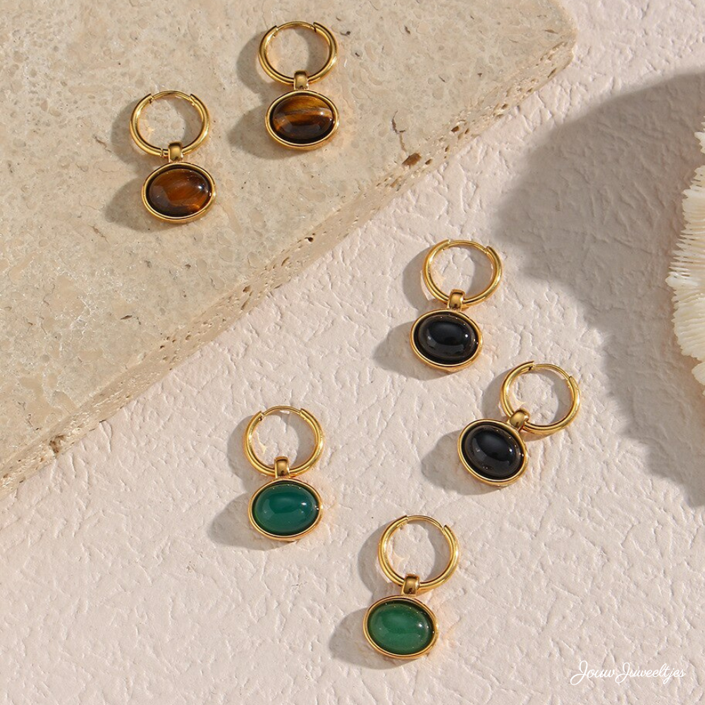 Opaline | Celestial Harmony - Gold Plated Earrings