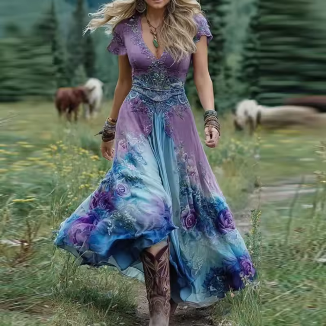 Florenza | Flowing Floral Dress