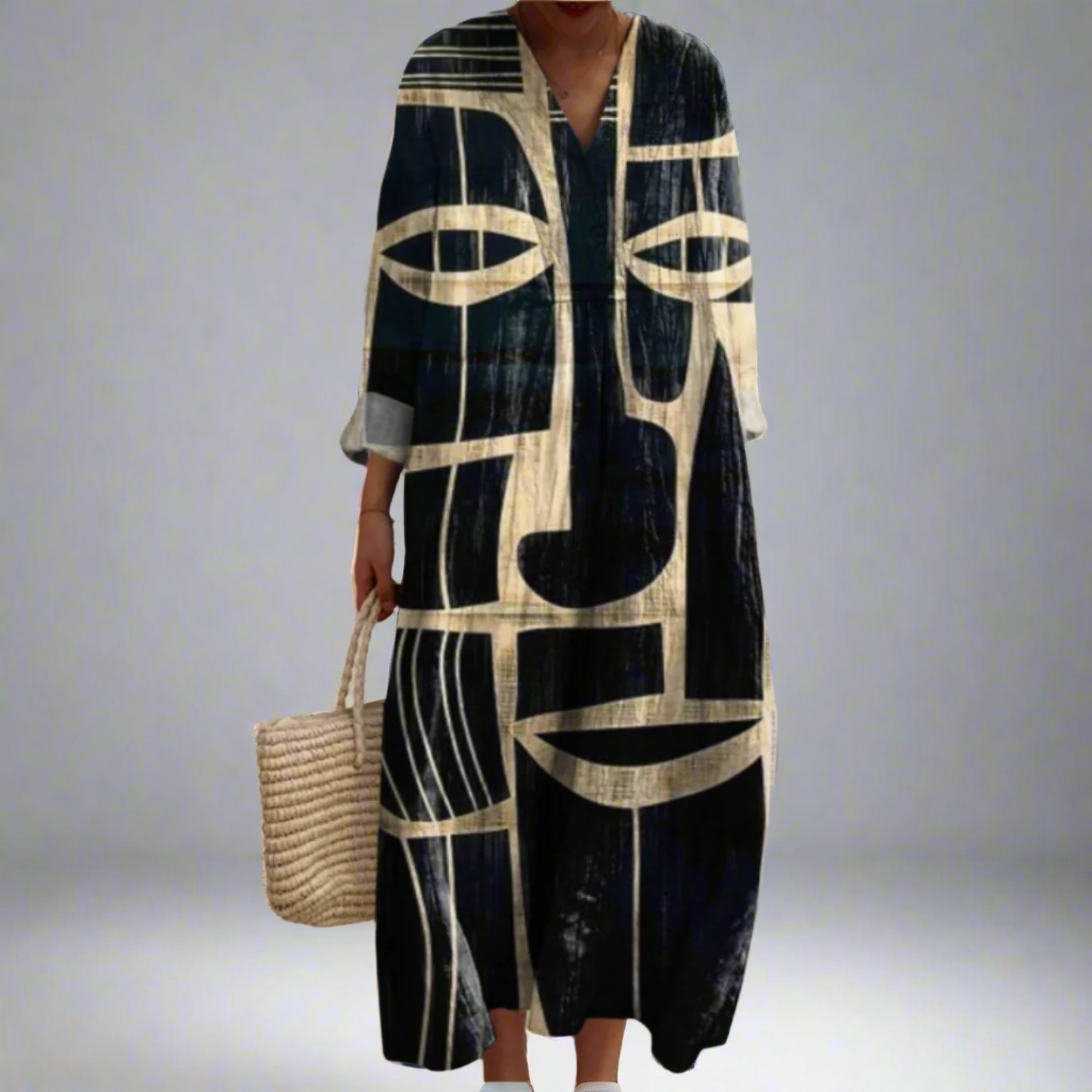 Lorna | Tribal Style Midi Dress
