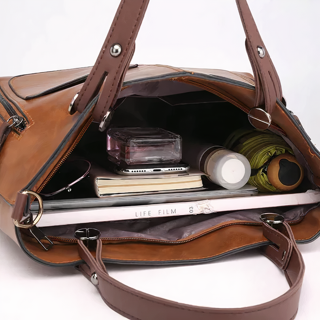 Alba | Vintage Leather Shoulder Bag — Jarah Melbourne