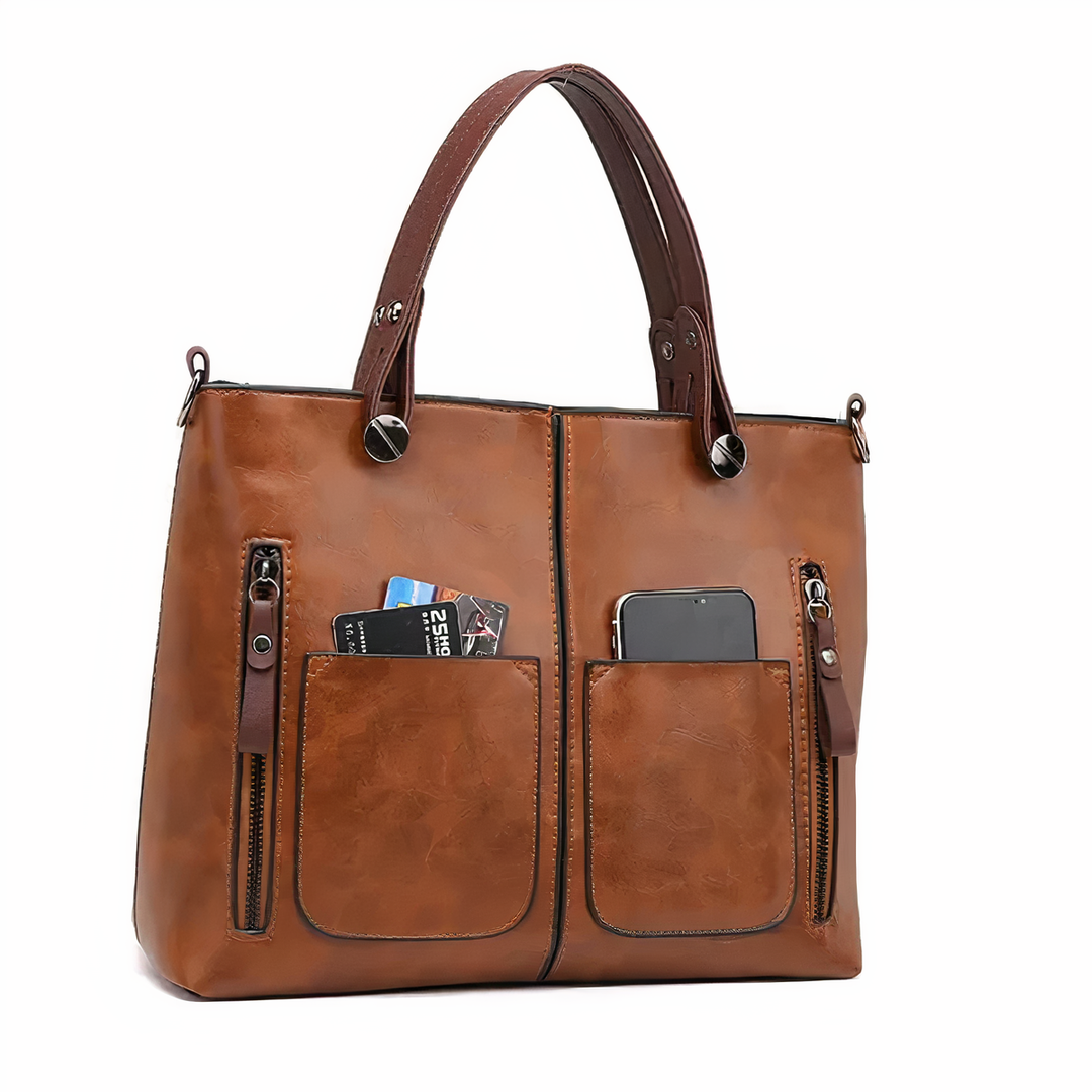Alba | Vintage Leather Shoulder Bag — Jarah Melbourne