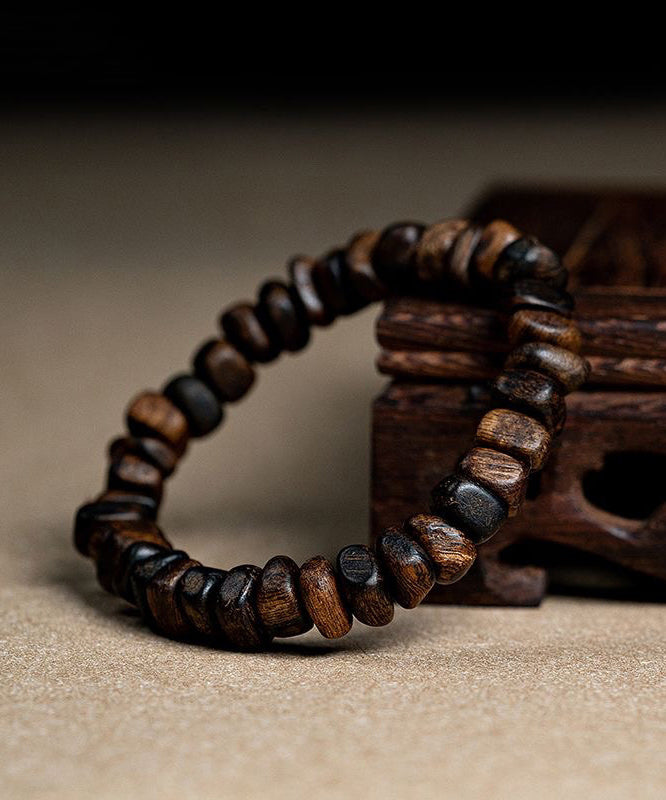 Brown Sandalwood Buddha Beads Bracelet