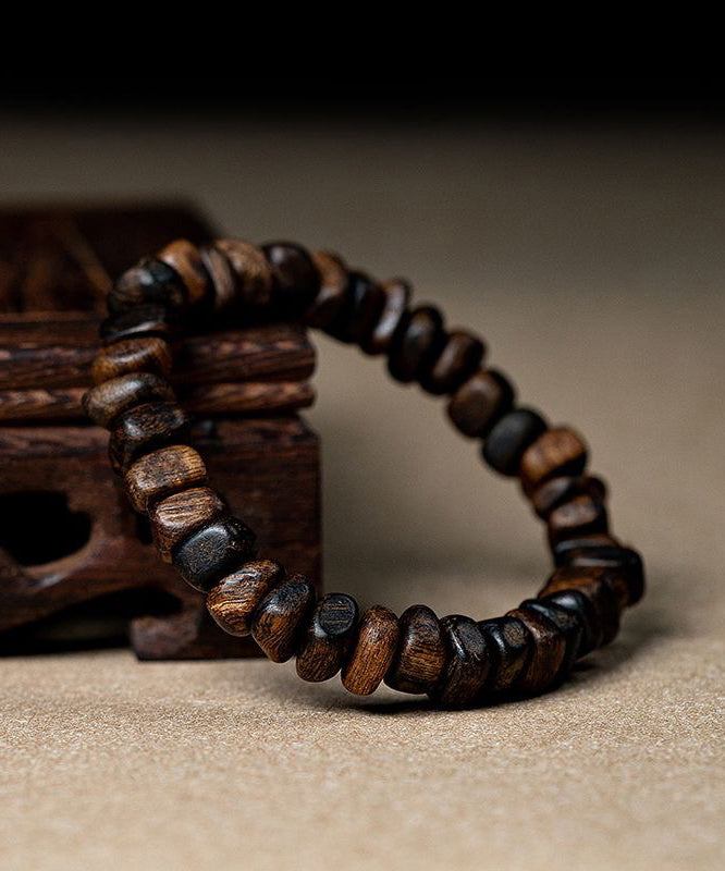 Brown Sandalwood Buddha Beads Bracelet