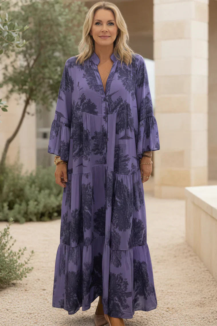 Olivia | Botanical Maxi Dress