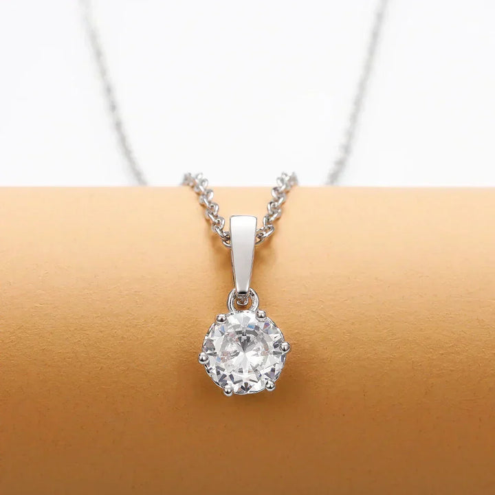 Poppy | Classic Necklace with Zirconia Pendant