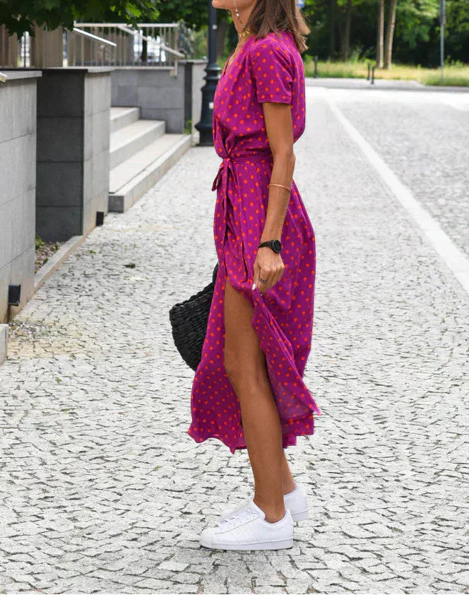 Jorlyn™ - Stylish Dress with V-Neck and Tailored Silhouette