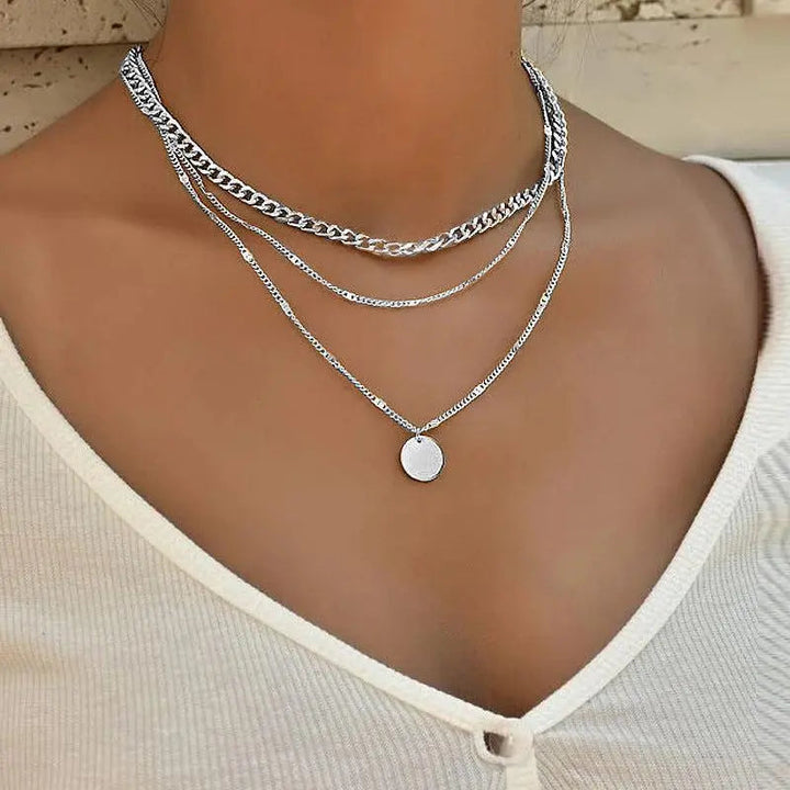 Autumn | Elegant Gold and Silver Plated Necklace