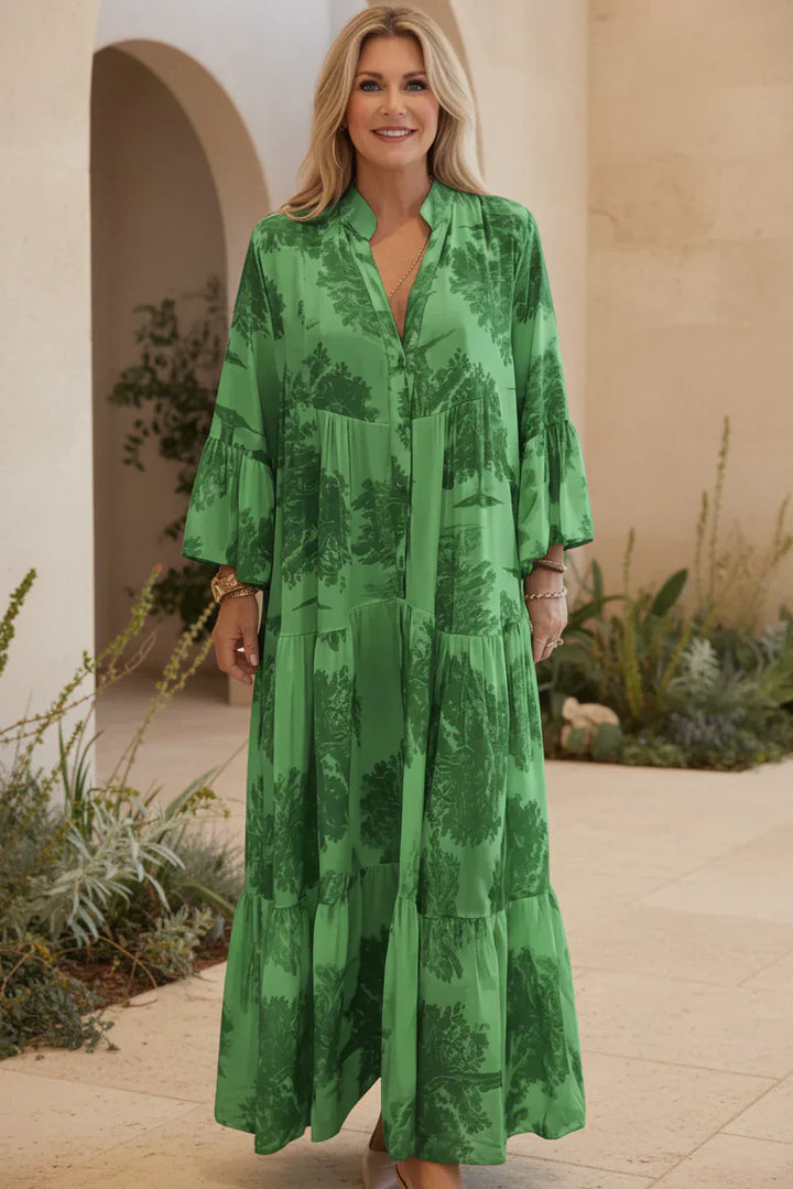 Olivia | Botanical Maxi Dress