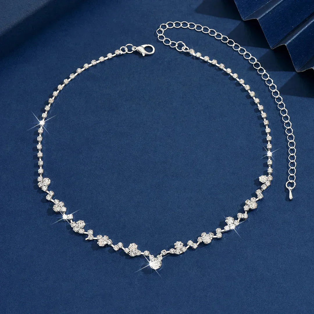 Fern | Elegant Wedding Necklace with Diamonds