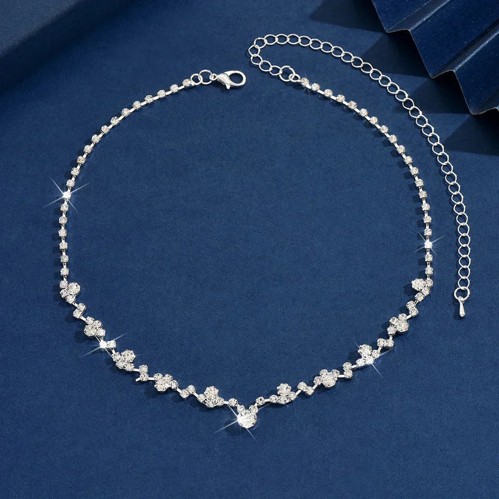 Fern | Elegant Wedding Necklace with Diamonds