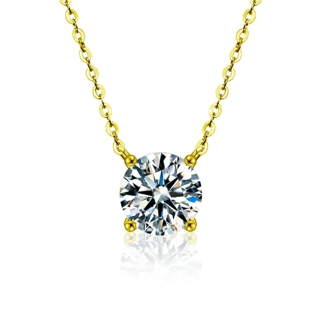 Elle | Gold-Plated Necklace with Zircons