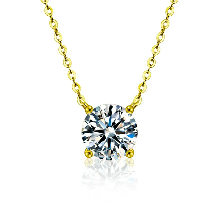 Elle | Gold-Plated Necklace with Zircons