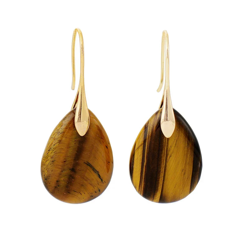 Skye | Tiger's Eye Drop Earrings
