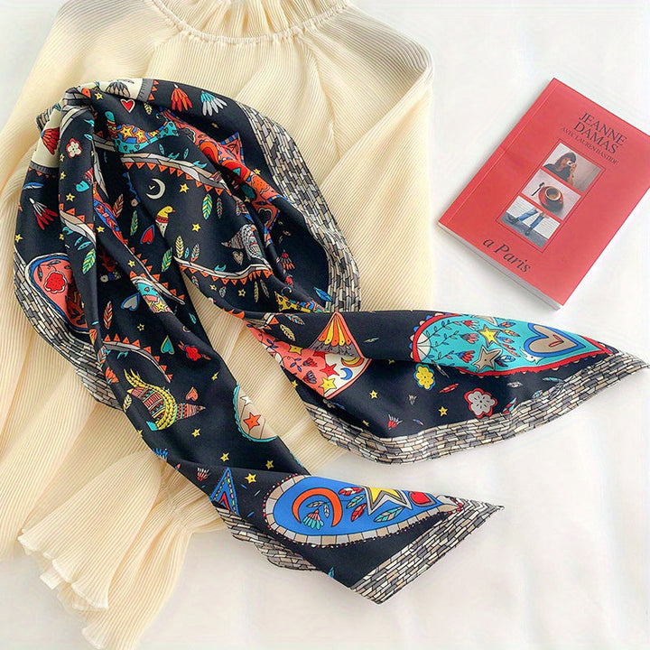 Hazelle | Vintage Printed Scarf