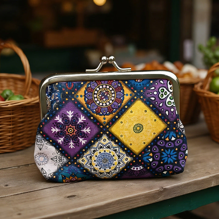 Mina | Ethnic Clasp Coin Purse — Jarah Melbourne