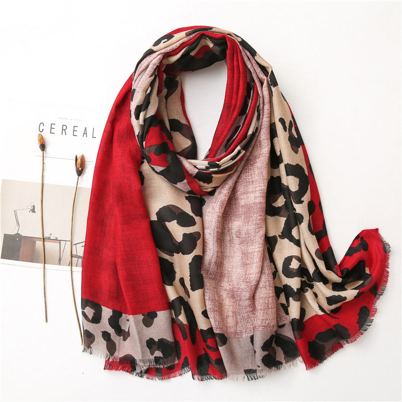 Briar | Casual Leopard Print Scarf