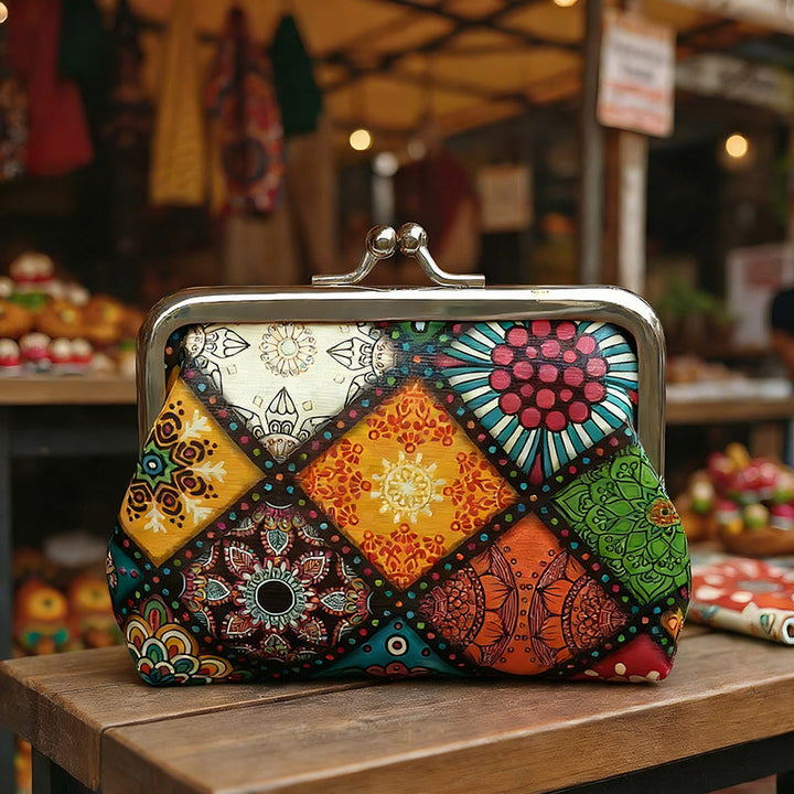 Mina | Ethnic Clasp Coin Purse — Jarah Melbourne